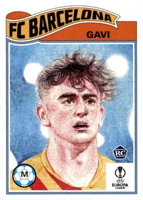 Gavi ガビ RCカード Red gold starball 激レア 2023 UEFA Champions League Topps Starball Gavi Relic SG-CV